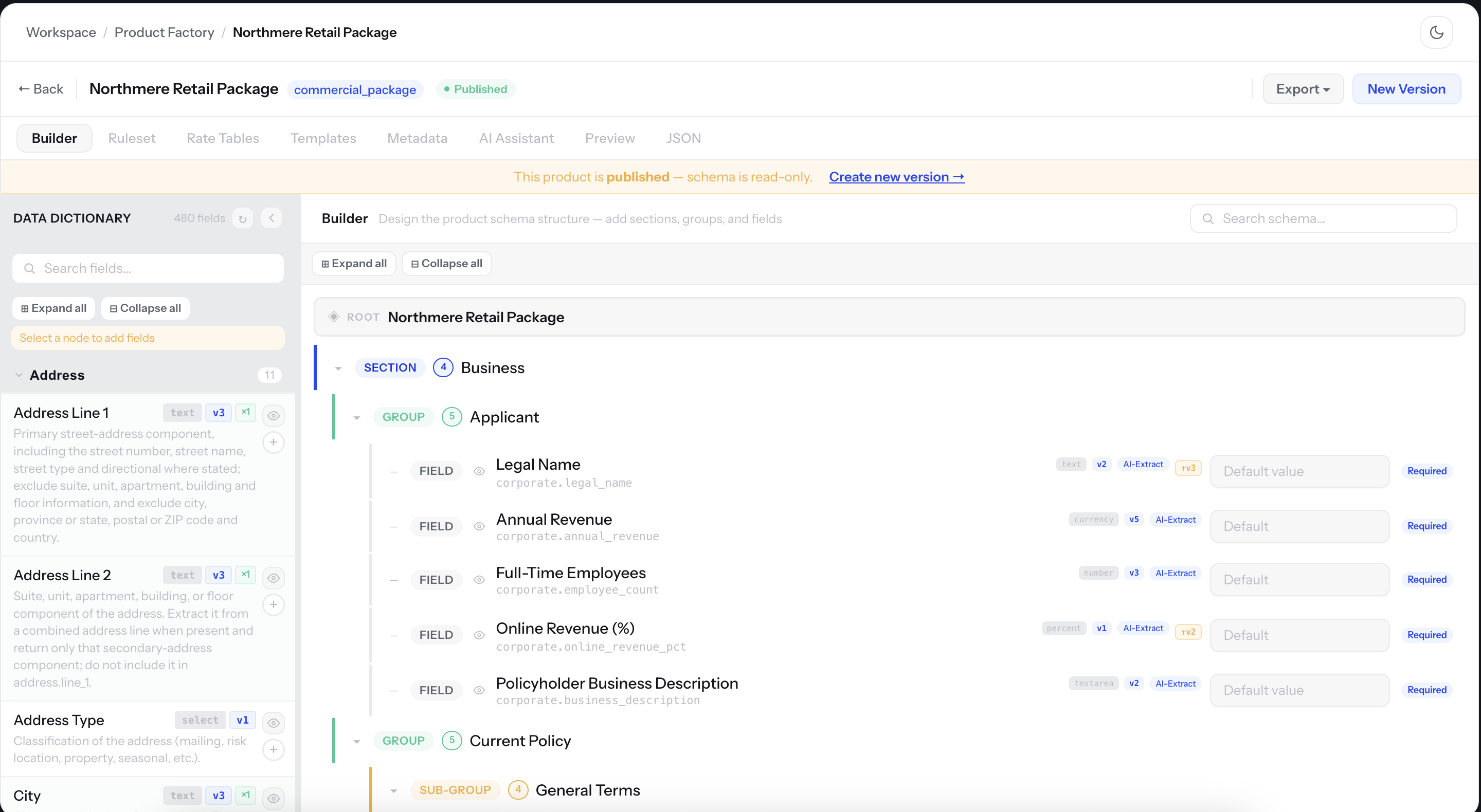 Product builder